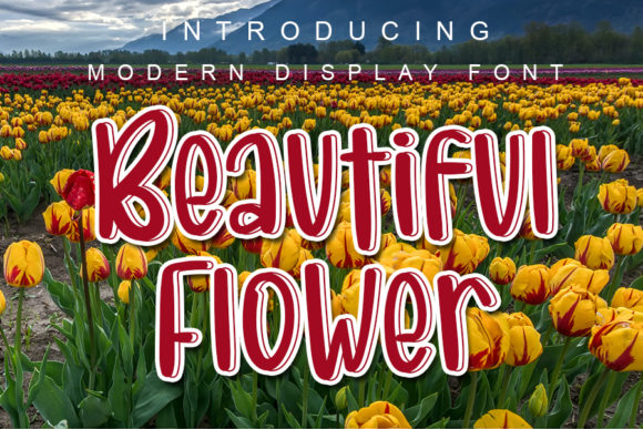 Beautiful Flower: A Playful Handwritten Font with a 3D Touch