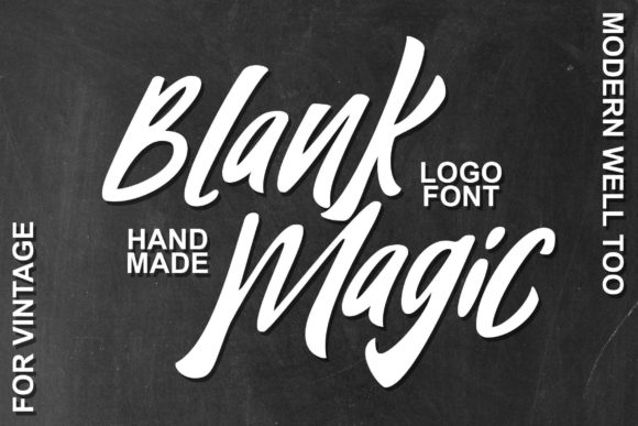 Blank Magic: A Bold Font with Nostalgic Power