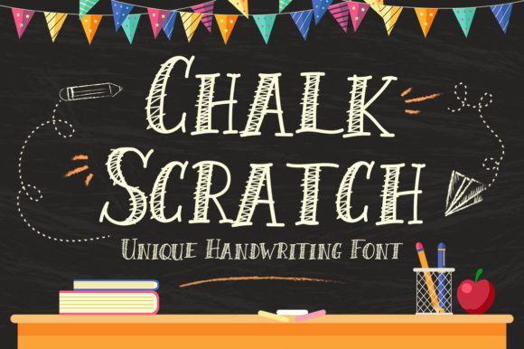 Chalk Scratch: A Playful Display Font That Brightens Up Kids' Projects