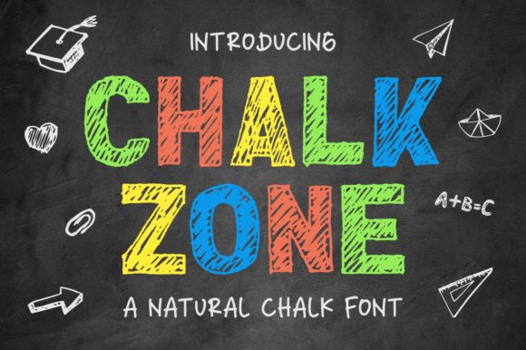 Chalk Zone: A Bold and Colorful Font for Every Creative Need