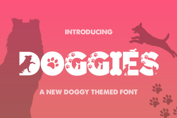 Doggies Silhouette: A Unique Display Font for Pet Enthusiasts