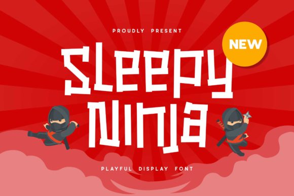 Introducing Sleepy Ninja: A Cute and Quirky Display Font That Brings Your Designs to Life