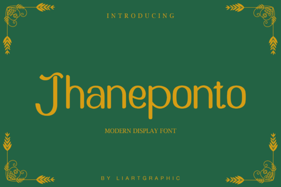 Jhaneponto: A Modern Blackletter Font for Creative and Practical Use