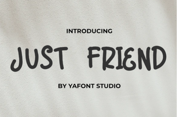 Just Friend: A Playful and Authentic Font for Children's Projects