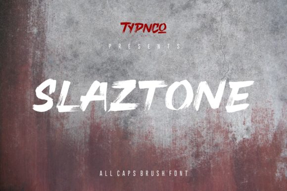 Slaztone: The Bold Handwritten Font for Creative Projects