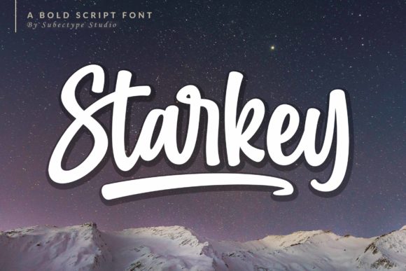 Starkey: A Bold and Flowing Display Font for Impactful Design