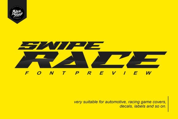Swipe Race: A Powerful Font for Racing-Themed Projects